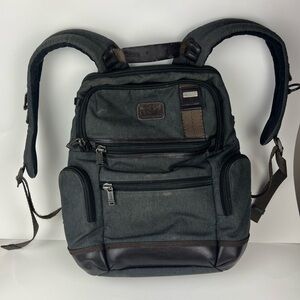 TUMI Alpha Bravo Knox Ballistic Gray Brown Backpack
